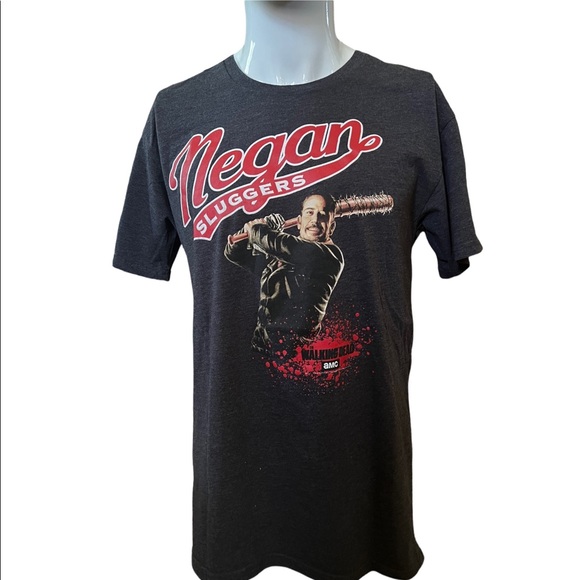 Loot Crate |  Size M | The Walking Dead 'Negan Sluggers' T-Shirt Charcoal Gray - Picture 16 of 16